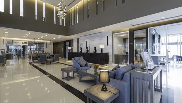 Zona de estar del vestíbulo