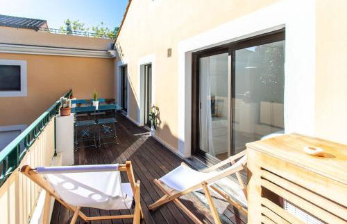 #11 Alex suite terrace parking AC 2 BDR 5mins to sea - Foto 49