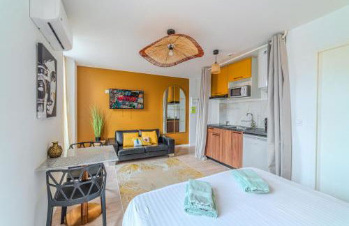 Mimosa Roanne centre-ville - Parking & Clim - Foto 12