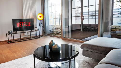 Neu! UPPER ROOM Industrial Loft Domizil mit Dachterrasse & Ausblick - Foto 3