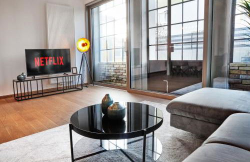 Neu! UPPER ROOM Industrial Loft Domizil mit Dachterrasse & Ausblick - Foto 3