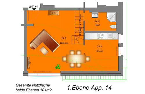 Suite BALDUR - Odins Blick Wohnung 14 - traumhafte Maisonette Wohnung, Privatstrand und Sauna - Foto 36