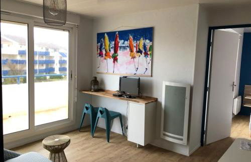 T3 - TERRASSE 30 m2 VUE OCEAN, 2 CHAMBRES, parking privatif et piscine en été - Foto 16