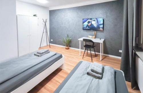 ALFA Stuttgart Apartment 4 Zimmer 4BR TV WIFI WM nahe Wasen & Daimler l 7Beds I 8 people I Kitchen l Bathroom l Eigene Küche und Bad AS125A2 - Foto 2