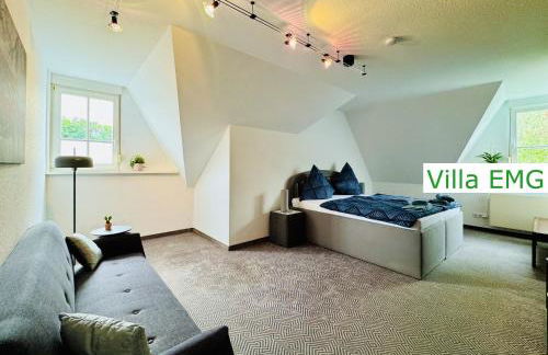 Ferienhaus Villa EMG Gelsenkirchen nah Essen Dortmund mit Pool und Garten für Familien Gruppen bis 21 Personen - Foto 19