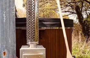 Aframe Tiny Home SILVA with private hot tub - Foto 10