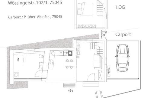 NOXi 90qm Carport Küche WiFi Washer Kamin - Foto 14