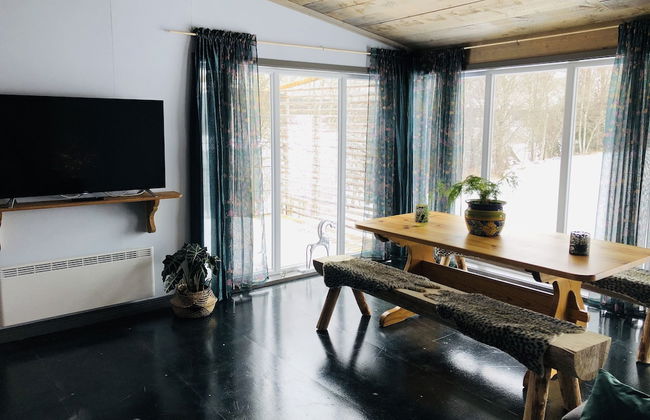 Liljekonvalj Cottage Overlooking the River Sauna - Foto 29