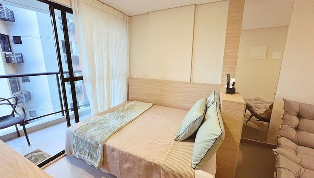 Flat Oceânica Seaside - By Almare - Foto 4, Habitación