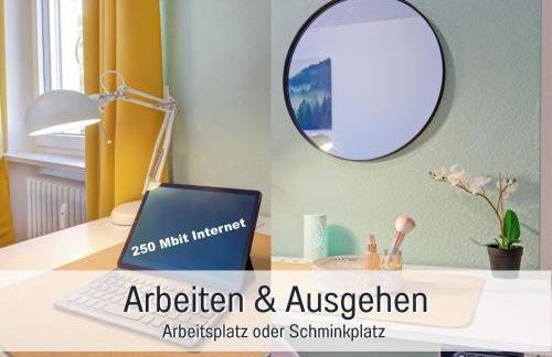 Stadtdomizil Ziegelfeld - Ruhig & Zentral, 65" TV, Südbalkon, vollausgestattete Küche, Altstadt fußläufig, Bahnhof 5-10 Min, Tiefgarage im Haus - Foto 13