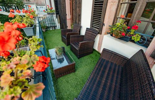 La Cure grand appartement familial 3 chambres avec terrasse et parking à 10 minutes de Colmar - Foto 7