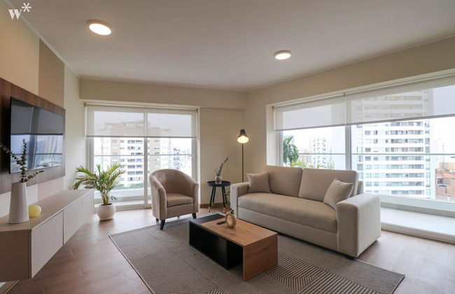 w Deluxe 2BR w Panoramic Terrace in Miraflores - Foto 23