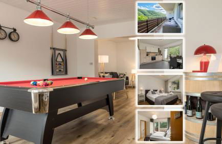 Elbling Appartement for 4 People - Billiards - 2 Bedrooms - 2 Bathrooms - Balcony with Mosel View - Parking - Wine Barrel Bar - Fully Equipped Kitchen - Netflix - WaipuTV - 3 km from Cochem - Foto 1