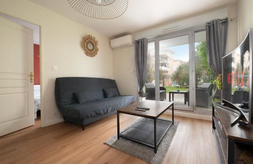 L'Ovalie Appartement T2 CLIMATISÉ et JARDIN - Foto 18