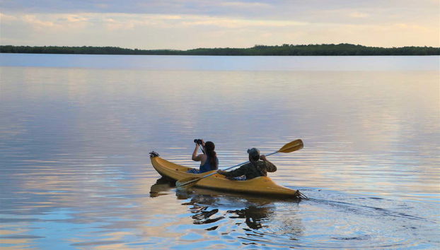 Durante el tour en kayak