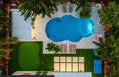 VillaLee-Jungle Palm Island white marble pool Area - Foto 10