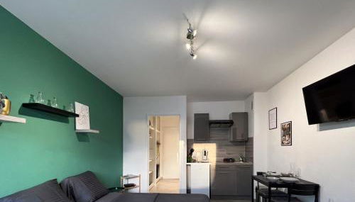 Studio Le Maréchal - Près frontière et Netflix - Photo 2, stove, pet friendly, minibar