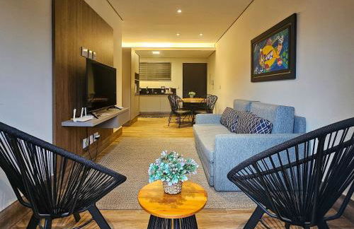 Flat Bonito Village, localização central, piscina - Foto 1