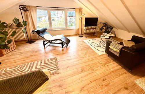 Rooftop Lounge Apartment 7 - Stilvoll wohnen nahe der Uniklinik Homburg - Photo 13