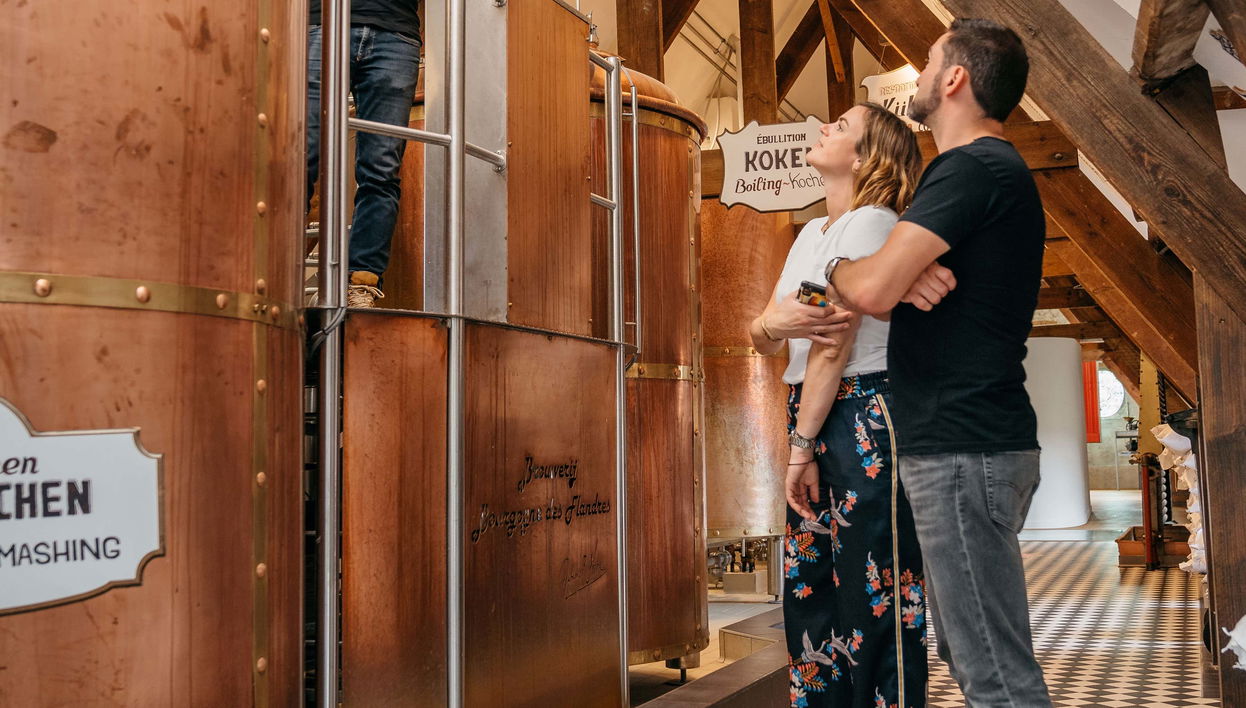 Entrada a la fábrica de cerveza Bourgogne des Flandres