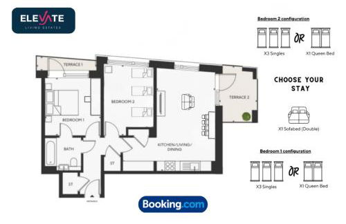 LAST-MINUTE SPECIALS l ELEGANT HOUSE l WEMBLEY STADIUM LOCATION, FREE PARKING, 5 MIN TO BRENT CROSS WEST STATION, SLEEPS Up to 6 l Elevate Living Estates Short Lets Cricklewood & BRENT CROSS - Foto 44