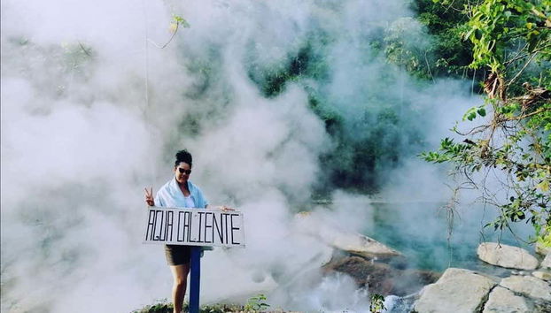 Aguas del río Hirviente