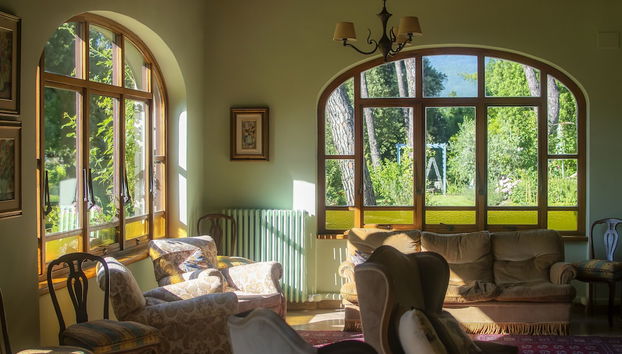 Coin salon dans le hall