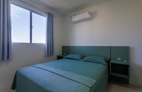 Apartamento 150m da PRAIA com SACADA, WI-FI AR CONDICIONADO, PISCINA, PORTARIA 24h, PLAYGROUND e vaga de GARAGEM - Foto 26