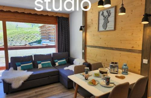 Arc 2000 -location de 2 appartements et 1 studio avec balcon et vue - Foto 5