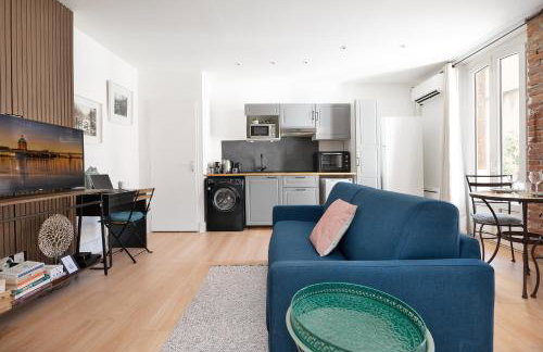 Appartment Climatisé - with AC & small cosy room - Private rare Terrace - Centre Toulouse - Foto 13