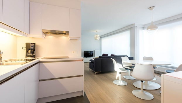 Apartment With Sea View and Balcony in Belgium - Foto 4, Cocina privada