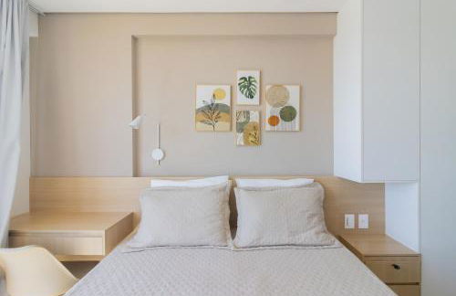 Apartamento com VISTA maravilhosa no bairro do Pina! Cozinha completa, Wi-Fi, Ar Condicionado e máquina de lavar - Condomínio com Estacionamento, Recepção 24h, Piscina e Academia - Foto 19