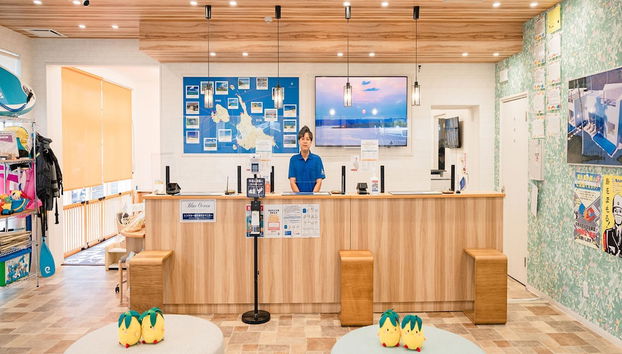 Mostrador de check-in y check-out