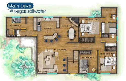 vegas saltwater, a luxury pool villa with 5BR, Spa, wet deck on a half acre lot - Foto 12