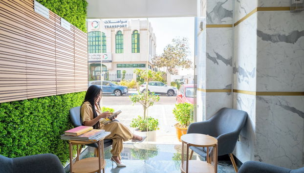 Zona de estar del vestíbulo