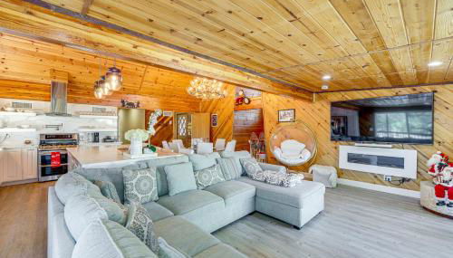 Wraparound Deck and Grill Wrightwood Cabin Near PCT - Foto 4