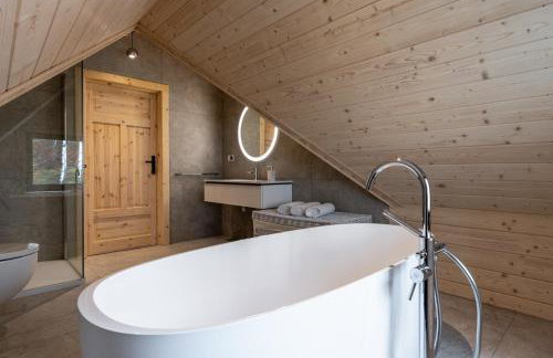 AleBale Przesieka luksusowy dom z bali z widokiem na Karkonosze - Foto 18