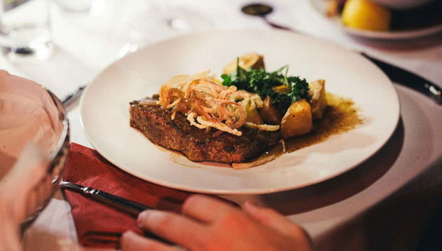 Indulge in a tasty dinner