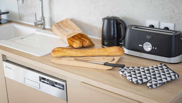 Stylish Agde Chalet Pool - Foto 5, Cocina privada