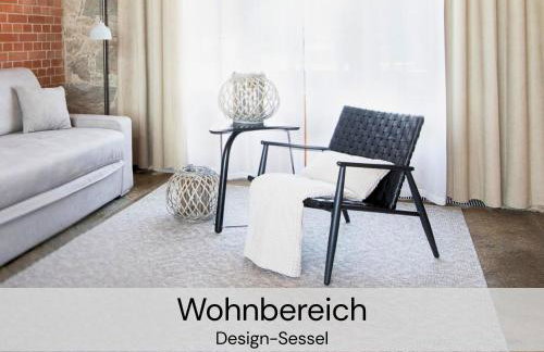 HexenburgbeiDresden mit Faßsauna Stylishes Designerappartement mit Schlafsofa, Terrasse - Nähe Sächsische Schweiz Dresden - Foto 10