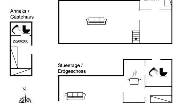 "Uddi" - 150m from the sea - Foto 2, Floorplan