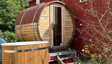 HohnsteinOase-Fasssauna und Kühlbecken-3 SZ-Parkplatz - Waschmaschine - Foto 2, Garden, Garden view