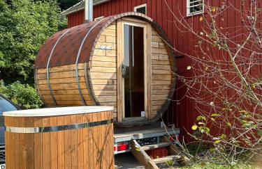 HohnsteinOase-Fasssauna und Kühlbecken-3 SZ-Parkplatz - Waschmaschine - Foto 2