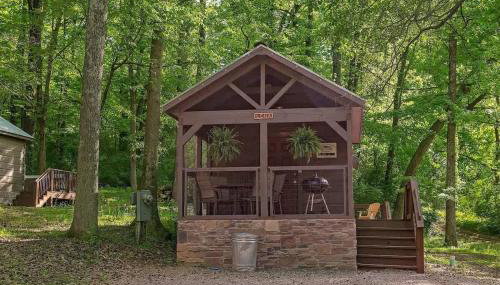 Lena Cabin Wooded Tiny Cabin - Hot Tub - Foto 2