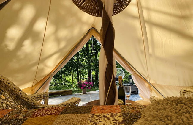 B&B Glamping Tent Sleeps 2 - Spa, Sauna, Wifi - Foto 7