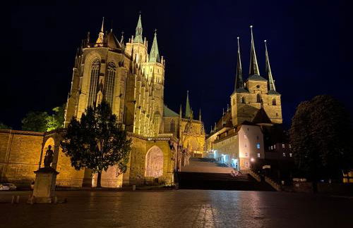 Ferienwohnung Schildblick Modernes Apartment direkt in der Altstadt von Erfurt nahe der Krämerbrücke - beste Innenstadtlage - Foto 26