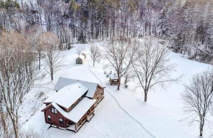 Log Cabin Fireplace Upper Valley - Wooded Chalet - Foto 44