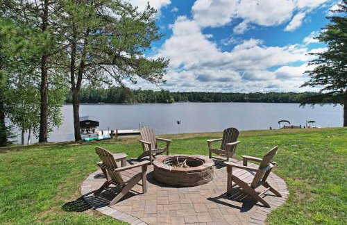 Northwoods WI 6BR Lakefront Cabin Retreat on Lake Nokomis - Minnohawk Lodge - Foto 5