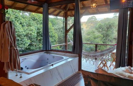 Chalé Valle dos sonhos romântico privativo com hidromassagem e lareira - Foto 27