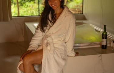 Chalé Canadense com Hidromassagem Pousada Índios Koroados - Foto 12